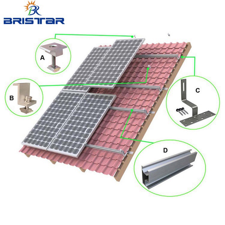 solar clamp for tile roof solar clamp for tile roof