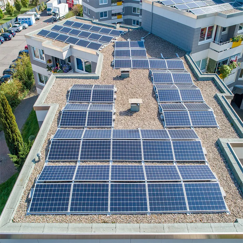 Flat roof solar ballast systems without roof penetration Flat roof solar ballast systems without roof penetration